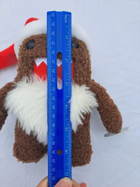 Domo Kun Limited Edition Plush Toy Santa Hat Holiday Collectible  2011 Brown - Picture 7 of 9